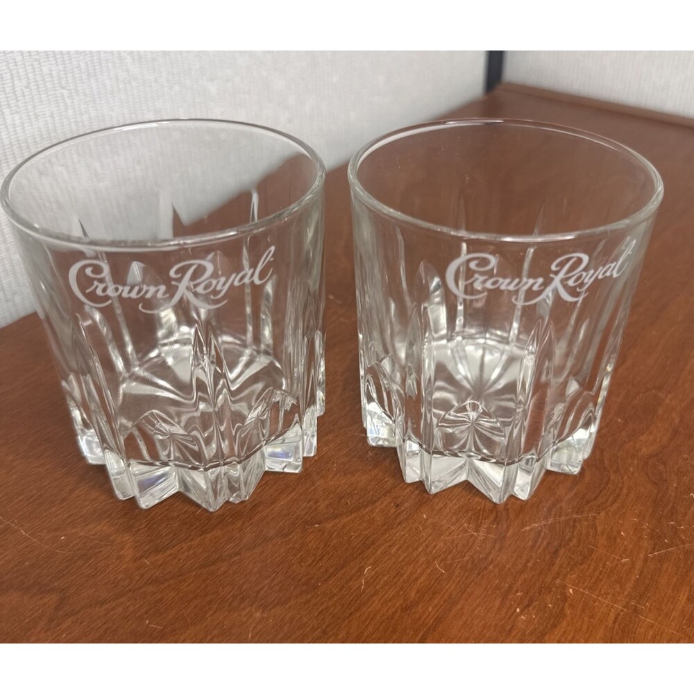 Set Of (2) Crown Royal Whiskey Rocks Glasses